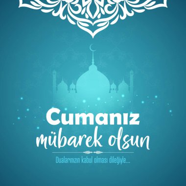 Cumaniz mubarek olsun tasimi. Sosyal medya paylaşımları ve reklam panoları için. Tüm duaların kabul olsun.
