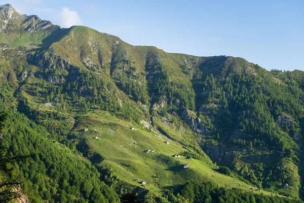 Val Grande 'deki küçük evler, İtalya' nın en büyük ulusal parkı ve vahşi doğası..