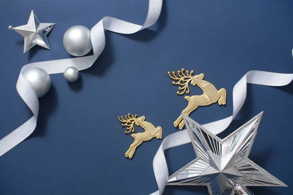 Dekorative Rahmen Für Weihnachten Und Neujahr Banner Für Grußkarten Funkelnde — Stockfoto