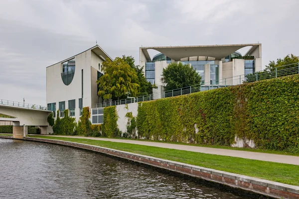 The Chancellor's Office of Olaf Scholz and Angela Merkel on the river Spree in the government district in the center of Berlin, Germany