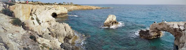 Aşk Köprüsü, Ayia Napa, Kıbrıs. 2021 yılı. Yüksek kalite fotoğraf