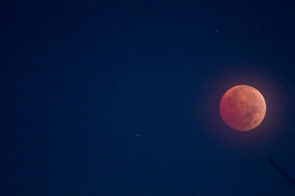 Zaćmienie Księżyca Listopada 2022 Columbus Ohio — Zdjęcie stockowe