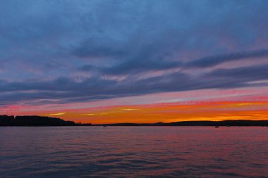 Ohio, Seneca Gölü 'nde gün batımı
