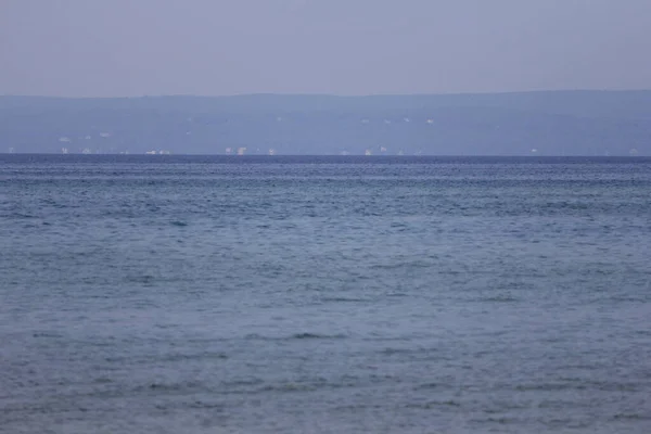 Olhando Através Little Traverse Bay Direção Costa Norte Perto Charlevoix — Fotografia de Stock