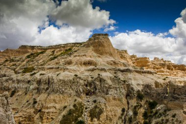 Yazın Notch Trail 'den görüntüler, Badlands Ulusal Parkı, Güney Dakota