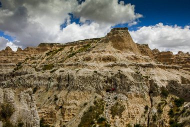 Yazın Notch Trail 'den görüntüler, Badlands Ulusal Parkı, Güney Dakota