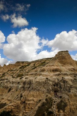Yazın Notch Trail 'den görüntüler, Badlands Ulusal Parkı, Güney Dakota