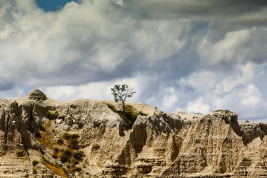 Yazın Notch Trail 'den görüntüler, Badlands Ulusal Parkı, Güney Dakota