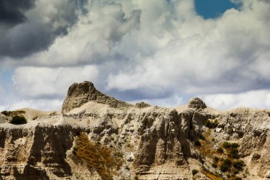 Yazın Notch Trail 'den görüntüler, Badlands Ulusal Parkı, Güney Dakota