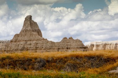 Yazın Notch Trail 'den görüntüler, Badlands Ulusal Parkı, Güney Dakota