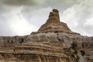 Yazın Notch Trail 'den görüntüler, Badlands Ulusal Parkı, Güney Dakota
