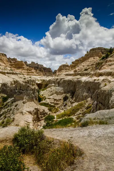 Yazın Notch Trail 'den görüntüler, Badlands Ulusal Parkı, Güney Dakota
