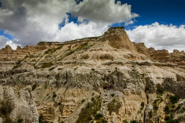 Yazın Notch Trail 'den görüntüler, Badlands Ulusal Parkı, Güney Dakota
