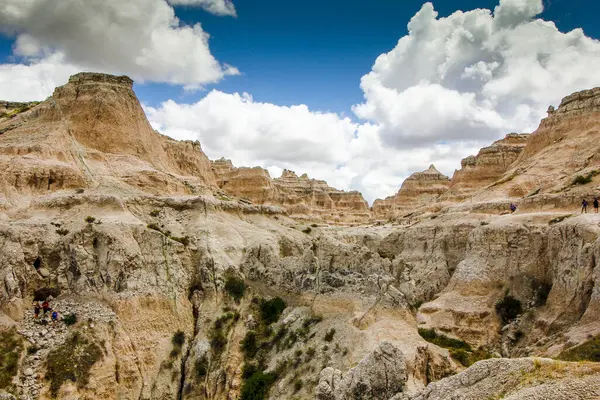 Yazın Notch Trail 'den görüntüler, Badlands Ulusal Parkı, Güney Dakota