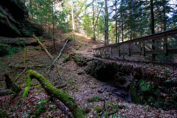 stock image View of Rockhouse, Hocking Hills State Park, Ohio