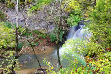 Sonbaharda Hayden Run Falls Parkı, Columbus, Ohio