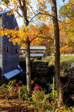 Views at Stebelton Park at Rock Mill in Autumn, Lancaster, Ohio clipart