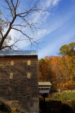 Views at Stebelton Park at Rock Mill in Autumn, Lancaster, Ohio clipart