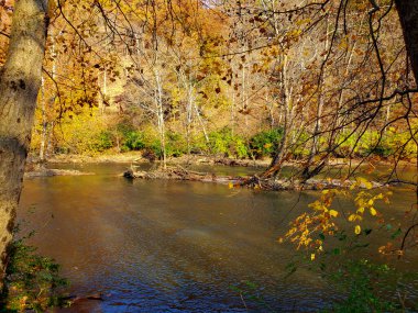 Views at Highbanks Metro park, River Bluff Area, in Autumn, Columbus, Ohio clipart