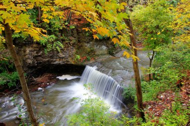 Güz, Dublin, Ohio 'daki Indian Run Falls Parkı