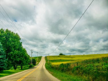 Sonbaharın Sonlarında Kırsal Manzara, Holmes County, Ohio