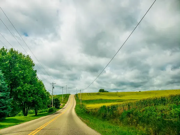 Sonbaharın Sonlarında Kırsal Manzara, Holmes County, Ohio