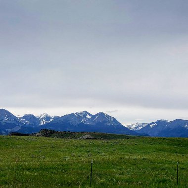 Montana 'daki Büyük Timber Kanyonu Yolu' ndan Görüntü