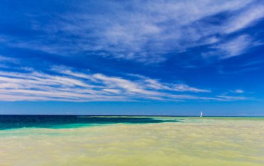 Yazın Elberta Sahili, Michigan manzarası