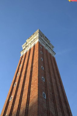 Venedik, İtalya-circa Mayıs 2016: Piazza San Marco Meydanı manzarası