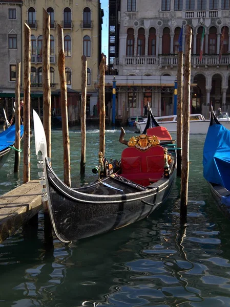 Gondoles Amarrées Venise — Photo