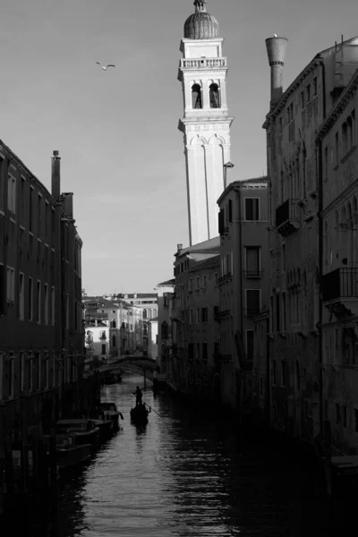 Venedik Talya Siyah Beyaz Şehir Manzarası — Stok fotoğraf