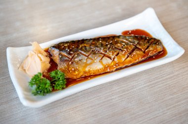 Saba ızgara uskumru, Japon yemeği..