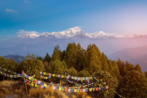 stock image Beautiful view of Annapurna mountain range , Nepal