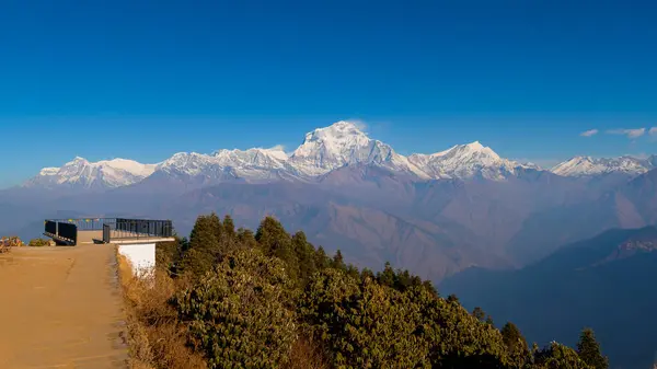 Vacker Utsikt Över Annapurna Bergskedja Nepal — Stockfoto