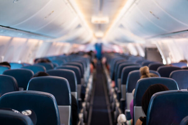 Background of airplane seats	