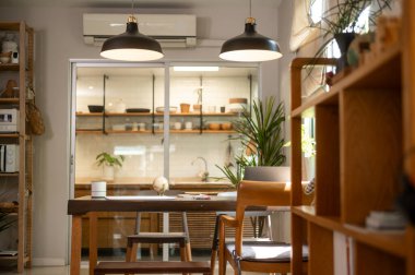 Modern ev ofisinin arka planı 