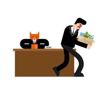 Kedi adamı kovdu. Evcil hayvan patronu adamı kovdu 