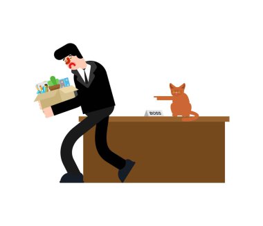 Kedi adamı kovdu. Evcil hayvan patronu adamı kovdu 