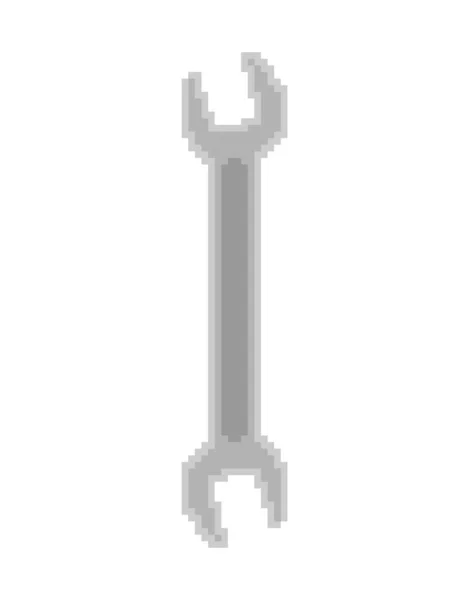 Wrench Pixel Art Repair Tool Bit Pixelated Vector Illustration — Stock Vector