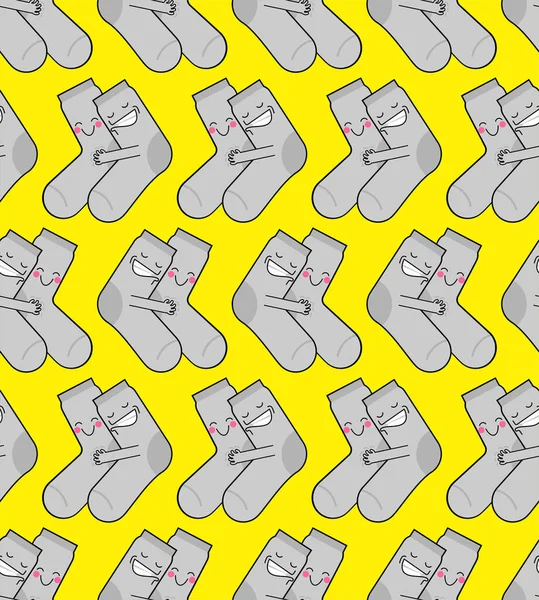 Socken Geschlechtsmuster Nahtlos Sockenverkehr Hintergrund Socken Reproduktion Textur Vektorornament — Stockvektor
