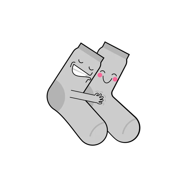 Sex Ponožky Ponožkový Styk Reprodukce Ponožek Vektorová Ilustrace — Stockový vektor