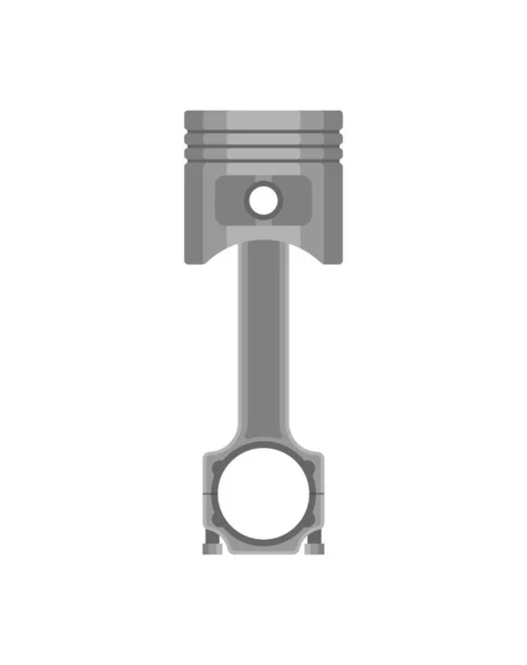Двигун Поршня Ізольований Знак Значок Мотоциклетних Пістолетів Символ Автомайстерні — стоковий вектор