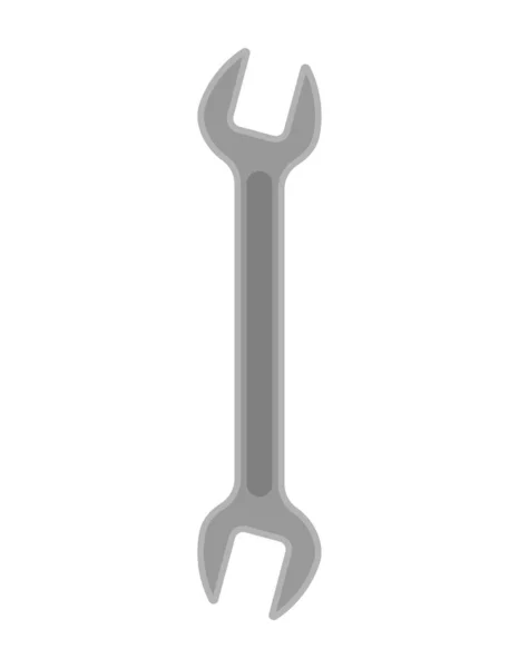 Skiftnyckel Isolerad Reparationsverktygets Symbol Vektorillustration — Stock vektor