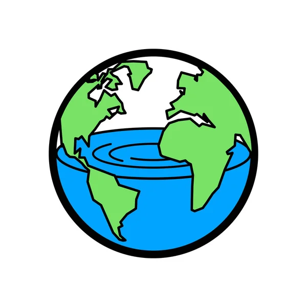 惑星地球は水が不足している 地球上の水不足の世界大災害 — ストックベクタ