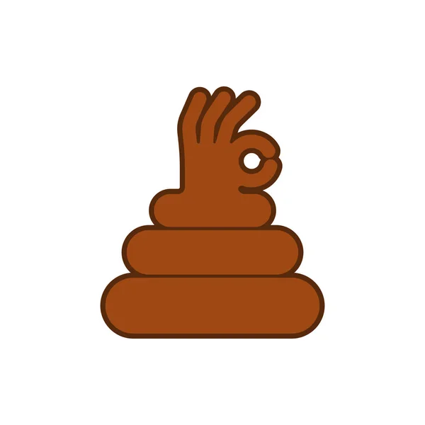 Piece Shit Shows Turd — Stock Vector