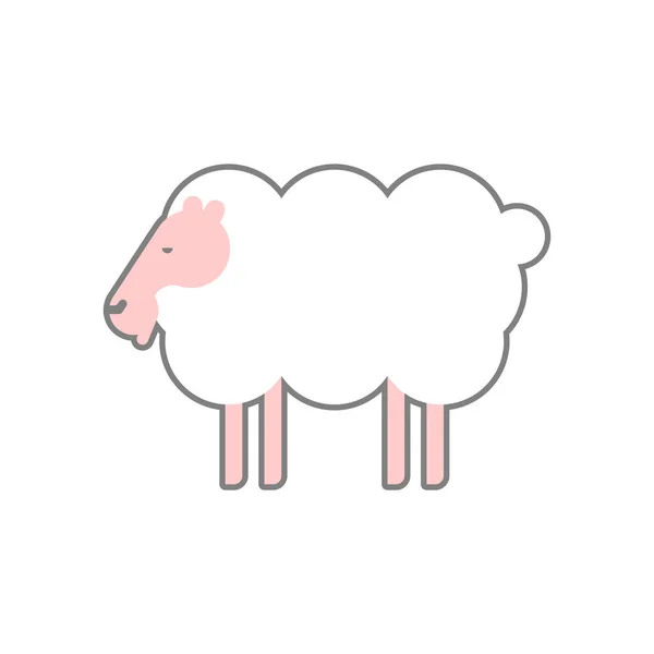Sheep Icon Lamb Sign Symbol Vector Illustratio — Stock Vector