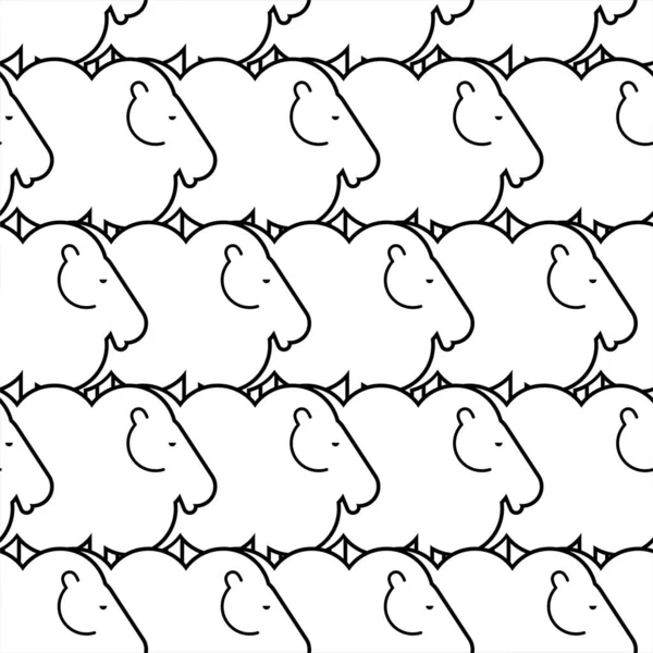 Вівці Безшовні Тло Ягняти Дитячий Тканинний Орнамент — стоковий вектор