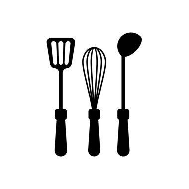 Mutfak aksesuarları, kepçe ve spatula. Düzelt