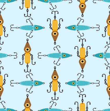 Dikenli balık tutma desenleri kusursuz. Balıkçılık geçmişi için suç ortağı