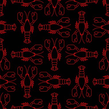 Kerevit deseni kusursuz. Pençeleri olan bir deniz hayvanı. Bebek kumaşı dokusu